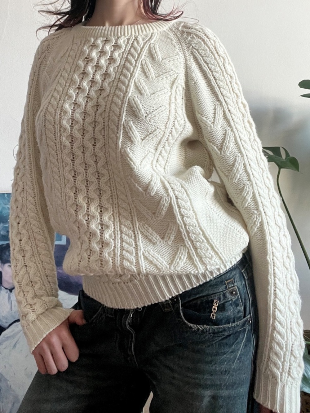 Size Medium Harness Club Knit Sweater